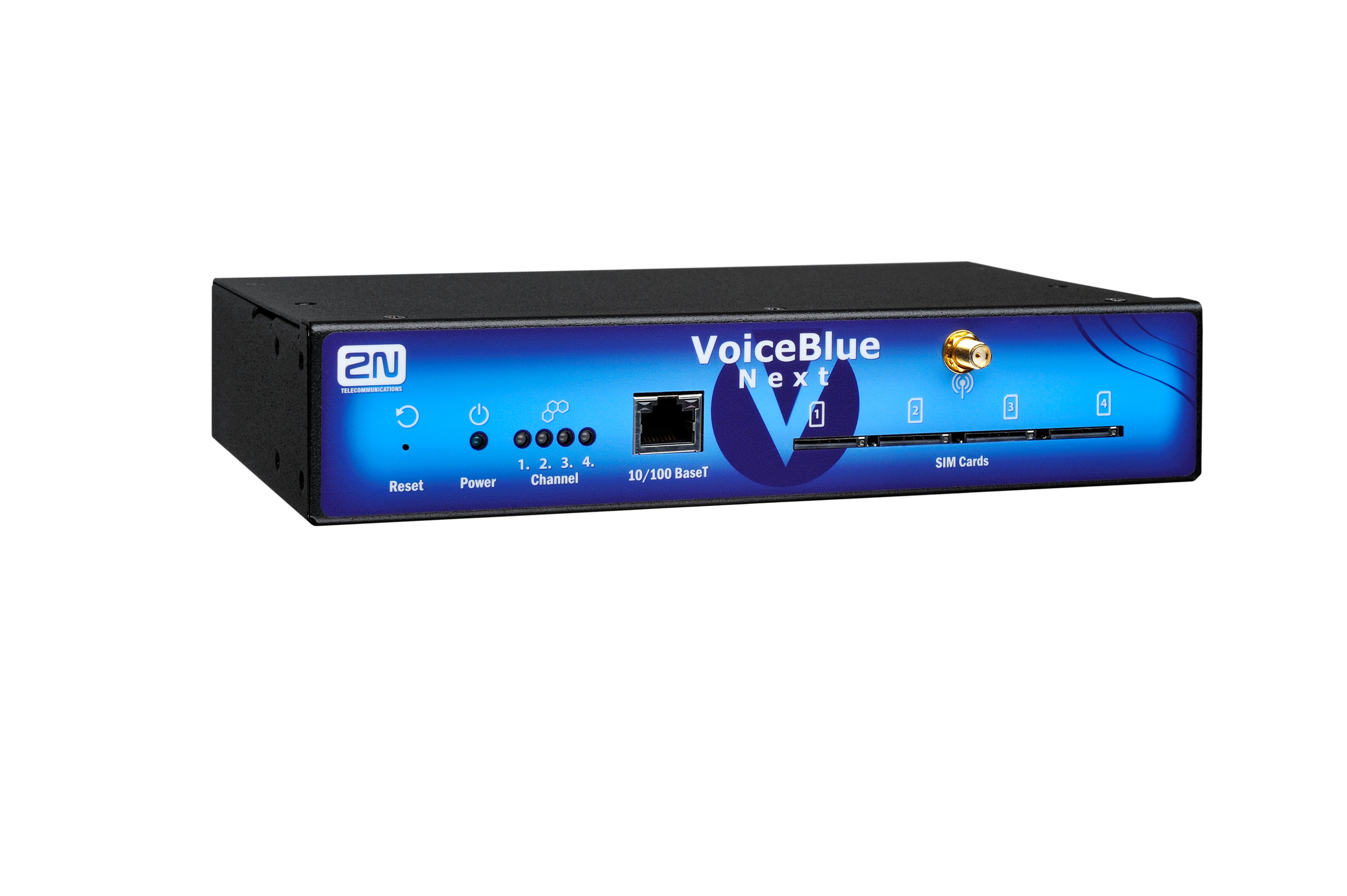 2N VoiceBlue Next - VoIP-GSM шлюз, 2 GSM канала, подключение SIP, доп.опции Email2SMS, SNMP, ME до 32 users (5051022W)