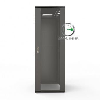 19 серверный шкаф ПРОЦОД 42U 800х1070 мм, передняя дверь стекло, задняя дверь металл, в сборе