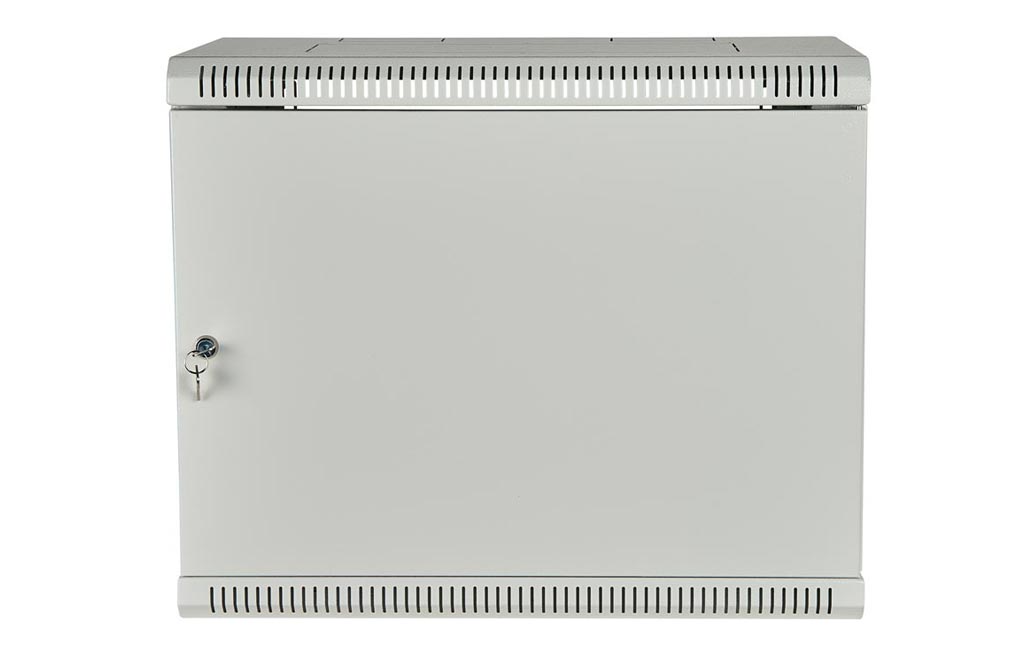 Шкаф телекоммуникационный настенный сварной 19”,9U(600x600), ШТ-НСс-9U-600-600-М дверь металл