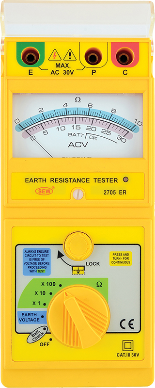 SEW 2705 ER - измеритель сопротивления заземления цифровой