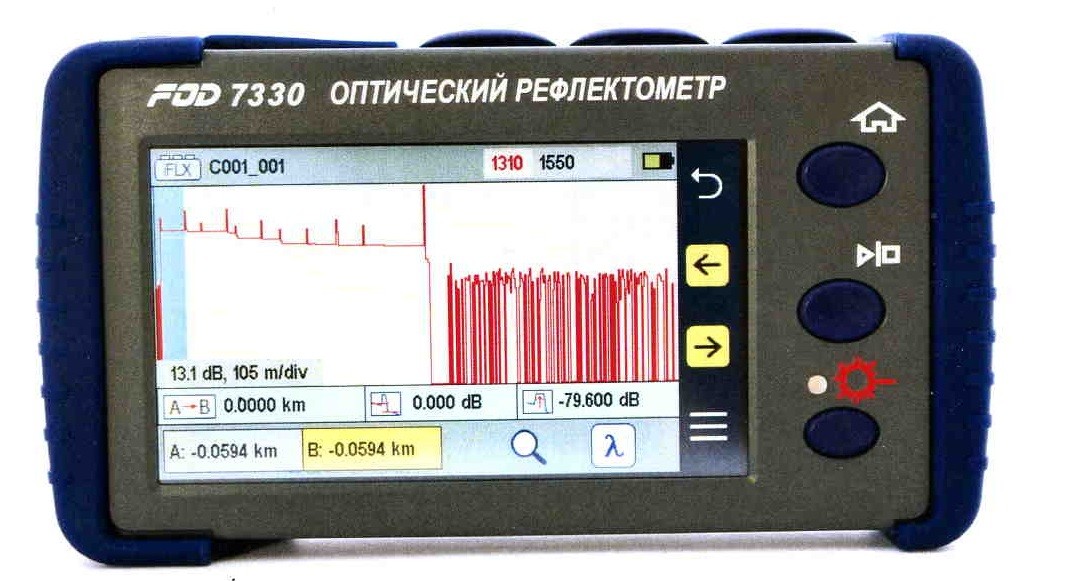 FOD-7335 - рефлектометр оптический (1310/1550 nm, SM, FC)