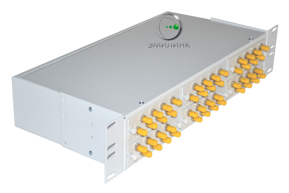 Кросс 19, предсобранный 2U, 48 портов ST/UPC, 62.5/125 мкм