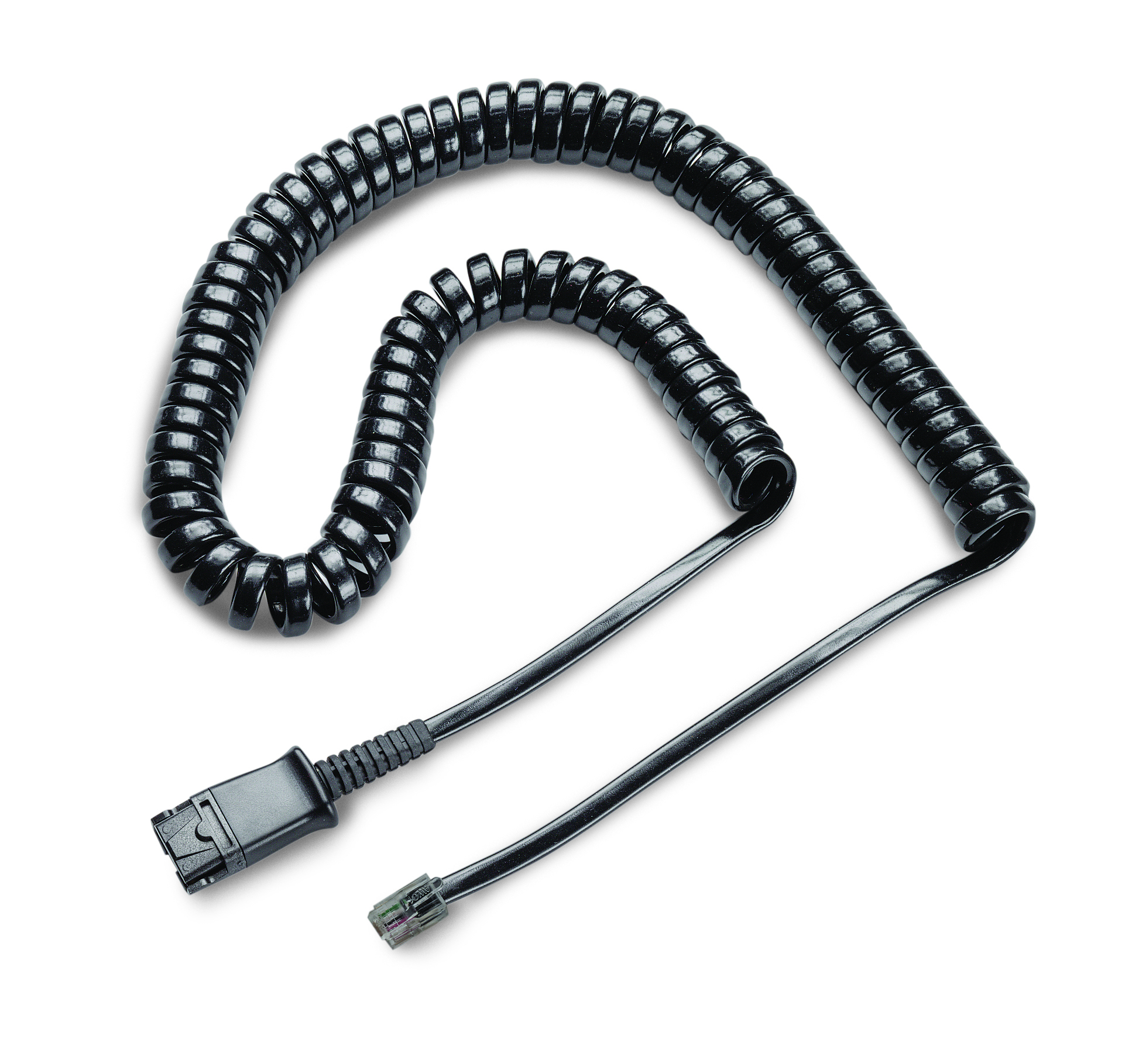 Plantronics U10P — витой шнур с QD для подключения профессиональных гарнитур к телефону