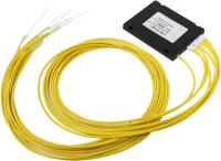 Разветвитель планарный 1х8 не оконцованый 9/125 вывод 1.0м буфер 3.0мм 1260/1650