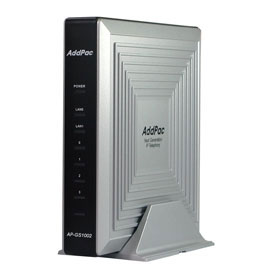 AddPac	ADD-AP-GS1002A - VoIP-GSM шлюз, 2 GSM канала, SIP &amp; H.323, CallBack, SMS. Порты Ethernet 2x10/100 Mbps