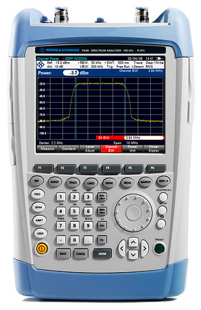 Rohde&Schwarz FSH4.24 - портативный анализатор спектра, от 100 кГц до 3,6 ГГц (с предусилителем, следящим генератором и встроенным КСВН-мостом)