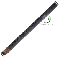 Блок розеток вертикальный с индикотором питания, на 16 розеток Shuko 16А.