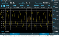 FPH-K7 — анализ аналоговой модуляции АМ/ЧМ