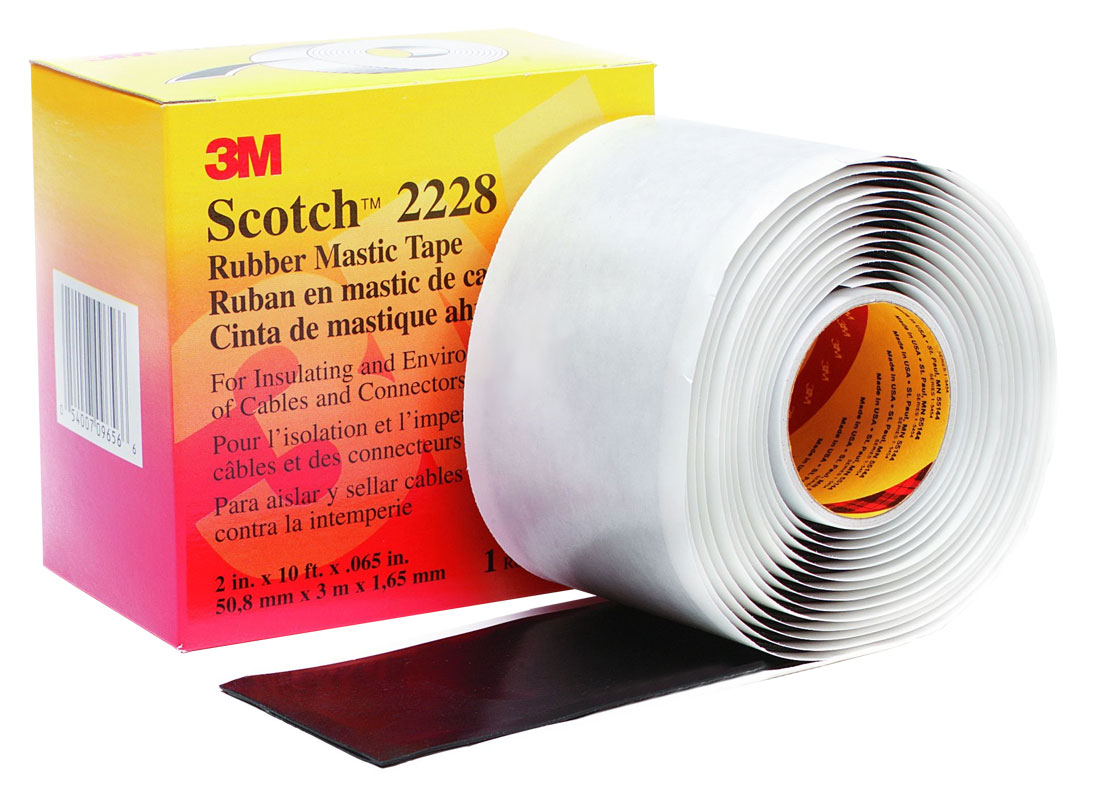 3M Scotch 2228 (7000005986) - резиново-мастичная электроизоляционная лента, 50мм х 3м