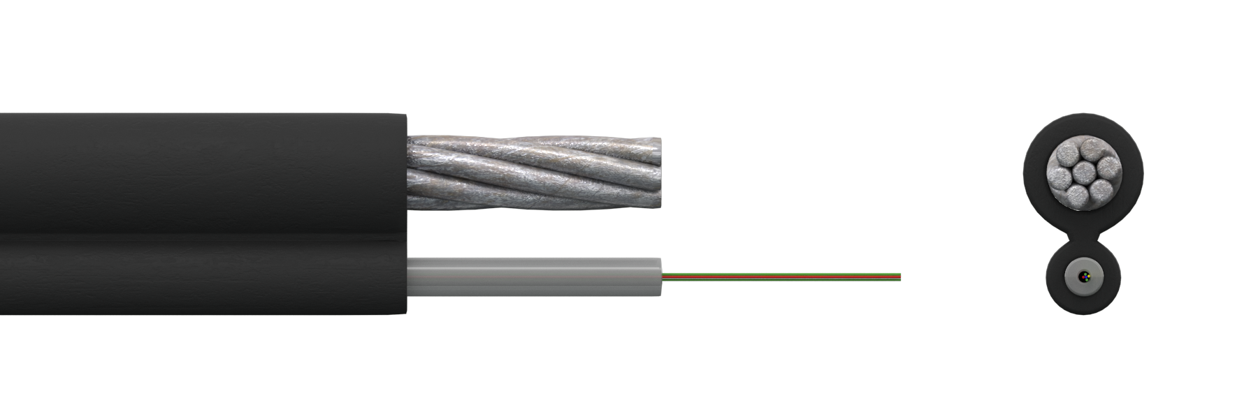 Оптический кабель 8-образный для подвеса СЛ-ОКПЦ-16Е2-6,0
