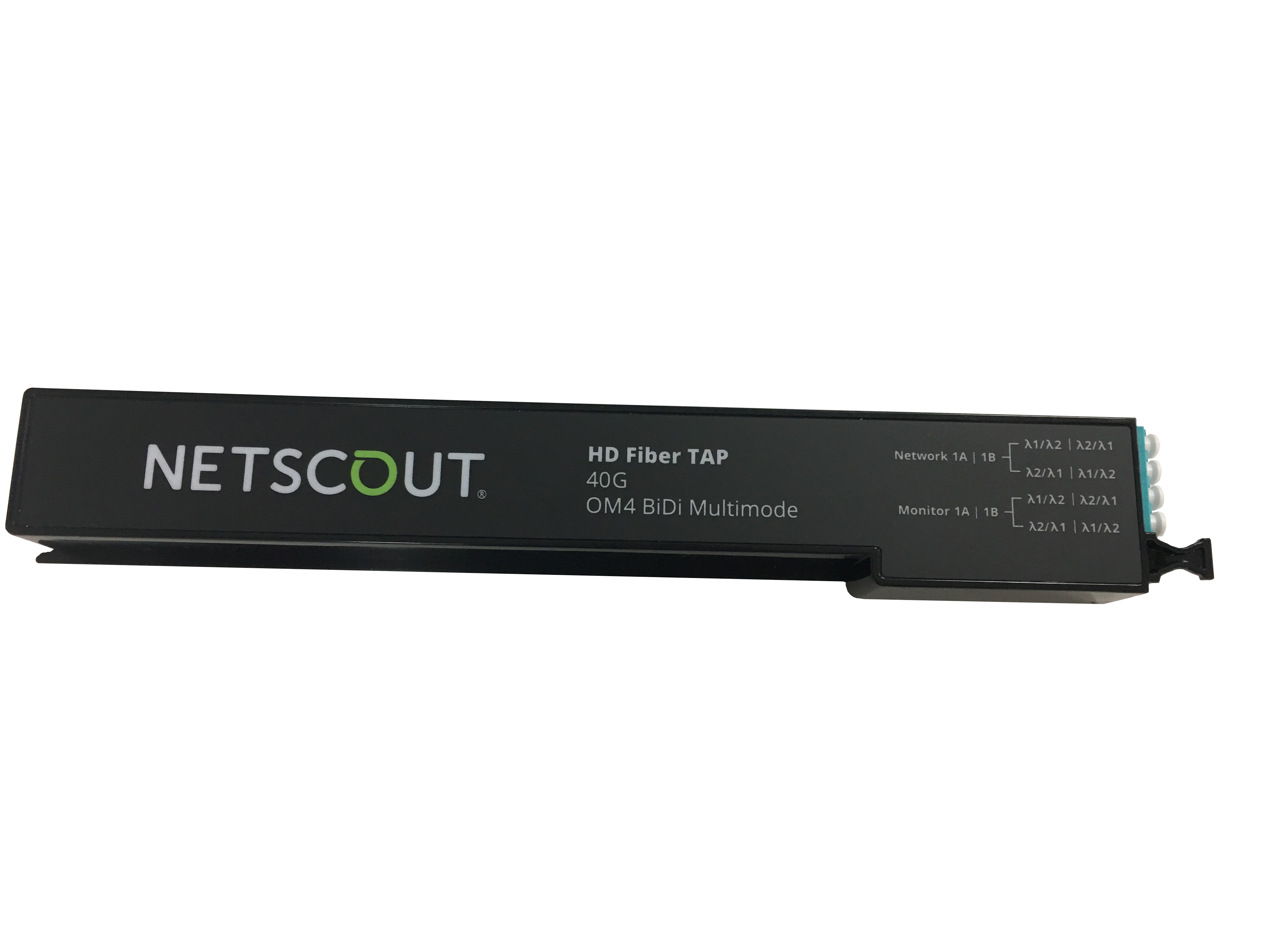 NETSCOUT 340-1088 - многомодовый оптический ответвитель HD Fiber Tap, 1 Line/Link, 40GB BiDi, 50:50, 50um OM4, 1U, LC