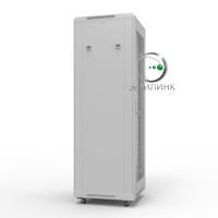 19 напольный шкаф ПРЕМИУМ 42U 800х800 мм, передняя дверь перфорация