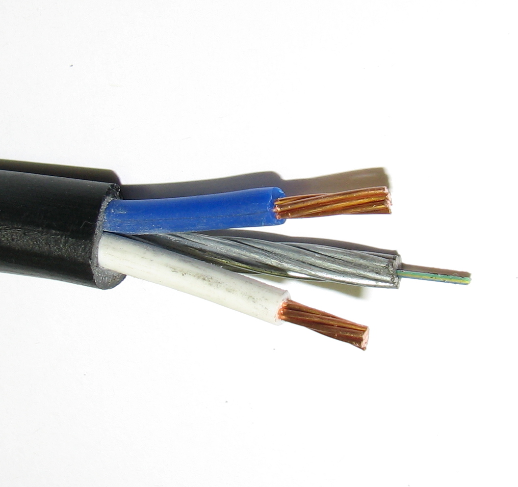 Оптоэлектрический кабель СЛ-ОЭК-НУ-(03-8Е2-5,0)+2х2,5)