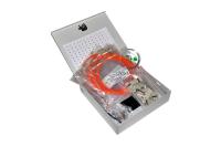 Кросс настенный Мини, предсобранный, 4 порта LC/UPC duplex, 50/125 мкм