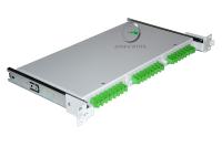 Кросс 19 выдвижной, предсобранный 1U, 24 порта SC/APC, 9/125 мкм