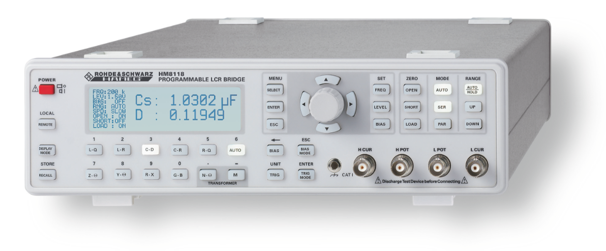 Rohde&Schwarz HM8118 - измеритель иммитанса (RLC-метр), 20 Гц - 200 кГц