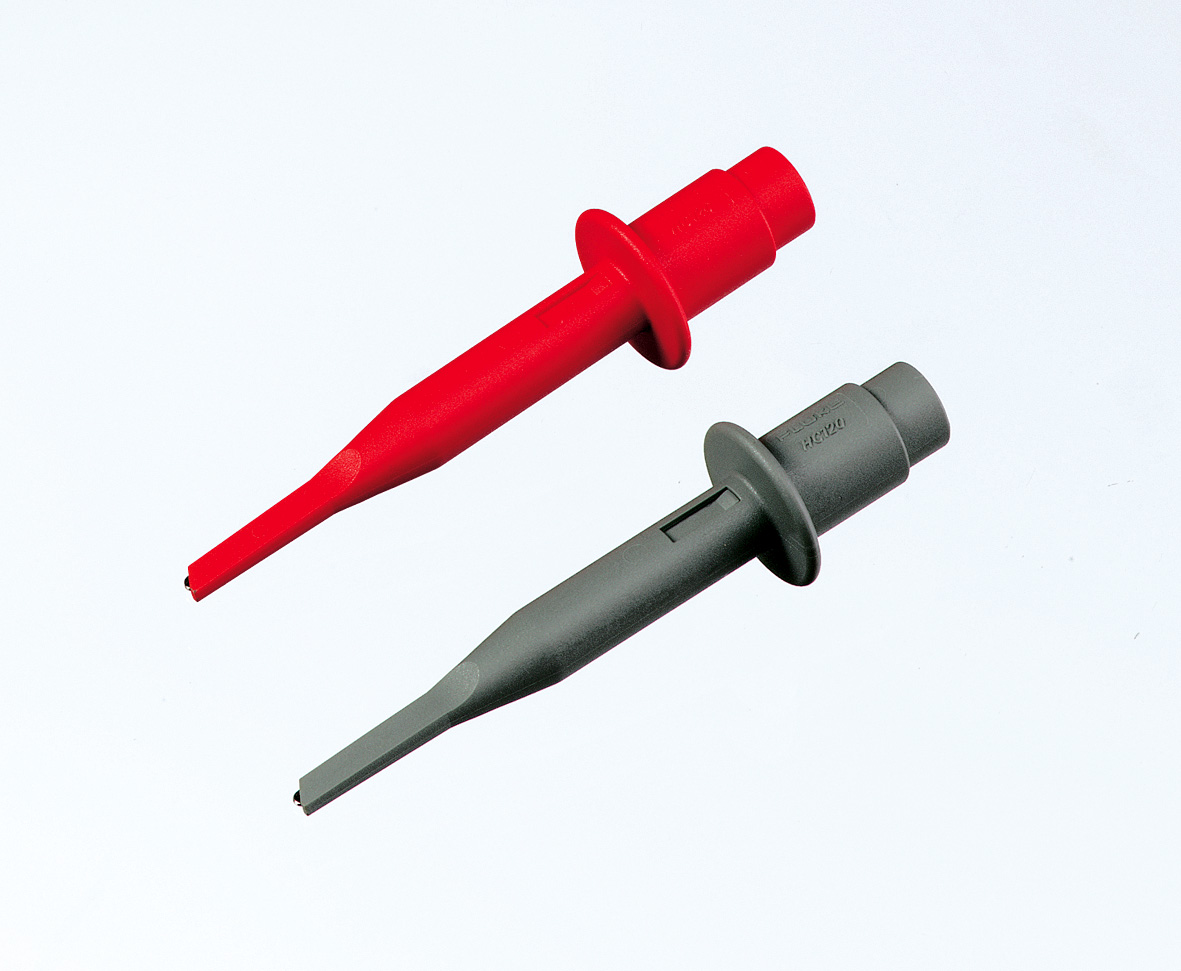 Fluke HC120 — комплект зажимов типа «крючок» для приборов серии 120 (1 красный, 1 серый)