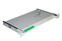 Кросс 19 выдвижной, предсобранный 1U, 8 портов LC/APC duplex, 9/125 мкм