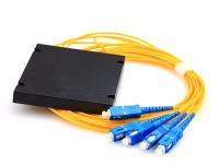 Разветвитель планарный 1х4 оконцованый SC/UPC 9/125 вывод 1.0м буфер 3.0мм 1260/1650