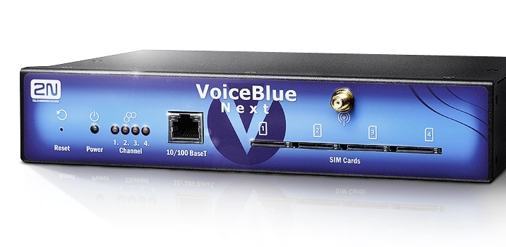 2N-VBN4-UMTS - Шлюз VoIP-3G - 2N VoiceBlue Next 4 UMTS, модули Telit, подключение SIP, доп.опции Email2SMS, SNMP, ME до 32 users (5051044W)