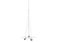 GALMAR Молниеприемник-мачта (8 метров; на 3х бетонных основаниях; трёхступенчатая тросовая поддержка; оцинкованная сталь; в комплекте зажим для токоот