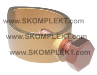 GALMAR Зажим одноболтовый для подключения круглого проводника (D17, кр. =35-95 мм2, латунь/бронза)