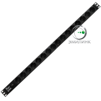 Блок розеток вертикальный с защитой (автоматом), на 16 розеток Shuko 16А.