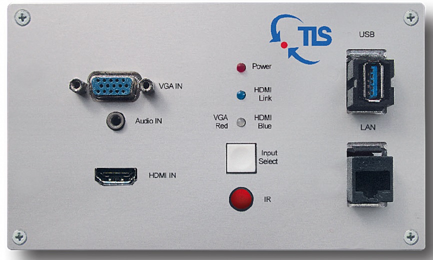 TLS HDBaseT Wall Installation Module MF 100T - Настенный модуль с передатчиком VGA/HDMI/Аудио по витой паре до 100 м