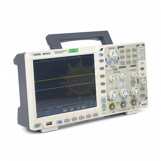 Фото VERDO SB1624 - осциллограф цифровой 2 канала, 200 МГц, 1 Гвыб/с с батареей XDS и сумкой для переноски