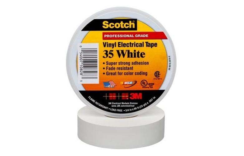  Scotch 35 (7000031667) белая, изоляционная лента высшего класса, 19мм х 20м х 0,18мм