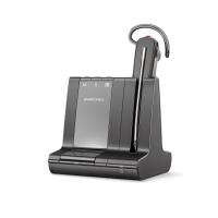 Plantronics Savi 8240 Office — беспроводная (DECT) гарнитура для компьютера, мобильного и стационарного телефонов с шумоподавлением (S8240), USB-A