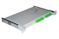 Кросс 19 выдвижной, предсобранный 1U, 16 портов SC/APC, 9/125 мкм