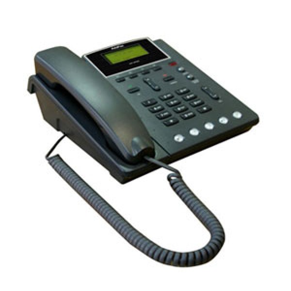  AddPac ADD-AP-IP90E IP-телефон (2x10/100 Fast Ethernet, FXO, LCD), черный, 1xFXO