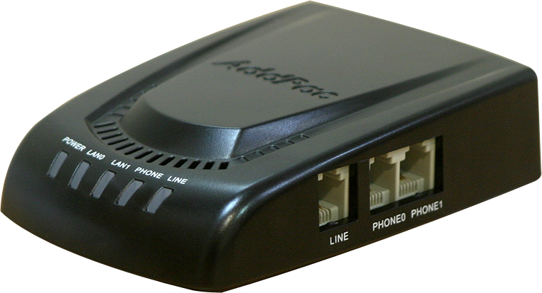 AddPac AP100B – компактный VoIP шлюз, 2 порта FXS H.323/SIP/MGCP