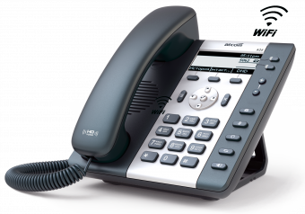 ATCOM A20W IP-телефон, чб LCD 3,1", Wi-Fi 802.11bgn, 2x10/100TX, 2 SIP линии, БП в комплекте
