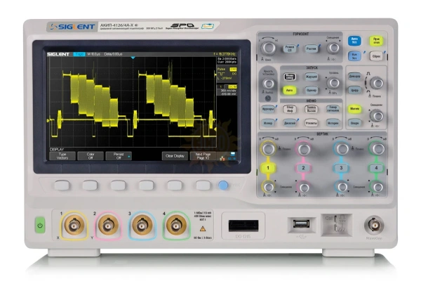 Фото Осциллограф АКИП-4126/4-X с опциями генератора и логического анализатора