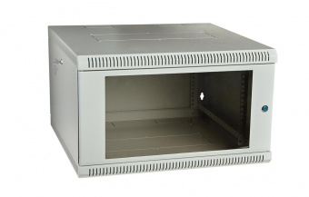 Шкаф телекоммуникационный настенный разборный со съемными боковыми стенками 19”,18U(600x450), ШТ-НСрМ-18U-600-450-С дверь стекло