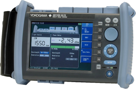 Мультитестер оптический AQ1100D (SM/MM, 850/1300/1310/1550 нм, HPM, адаптеры FC)