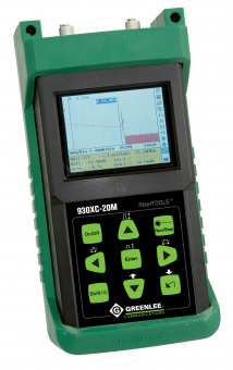 Greenlee 930XC-20M - оптический рефлектометр (850/1300нм), функцией оптического тестера и визуализатора повреждений, UPC/FC