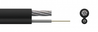 Оптический кабель 8-образный для подвеса СЛ-ОКПЦ-4Е2-4,1