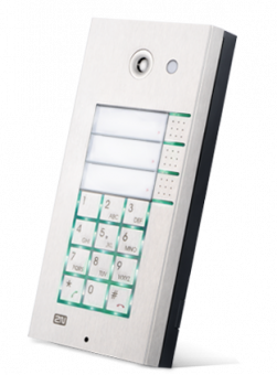 2N-HeliosIP-C3BK - IP видеодомофон, 3 клавиши быстрого набора, клавиатура, видеокамера, алюминиевый корпус